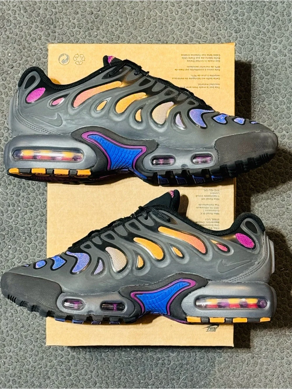 Nike Air Max Plus Drift ‘Anthracite Black Viotech Monarch’ GS 2024 (Sz 7Y/8.5W)